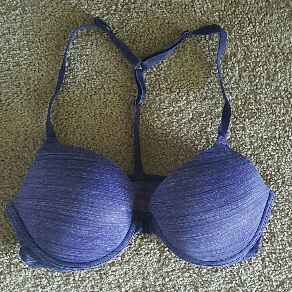 Pink | Blue 34D Front Closing T Bra